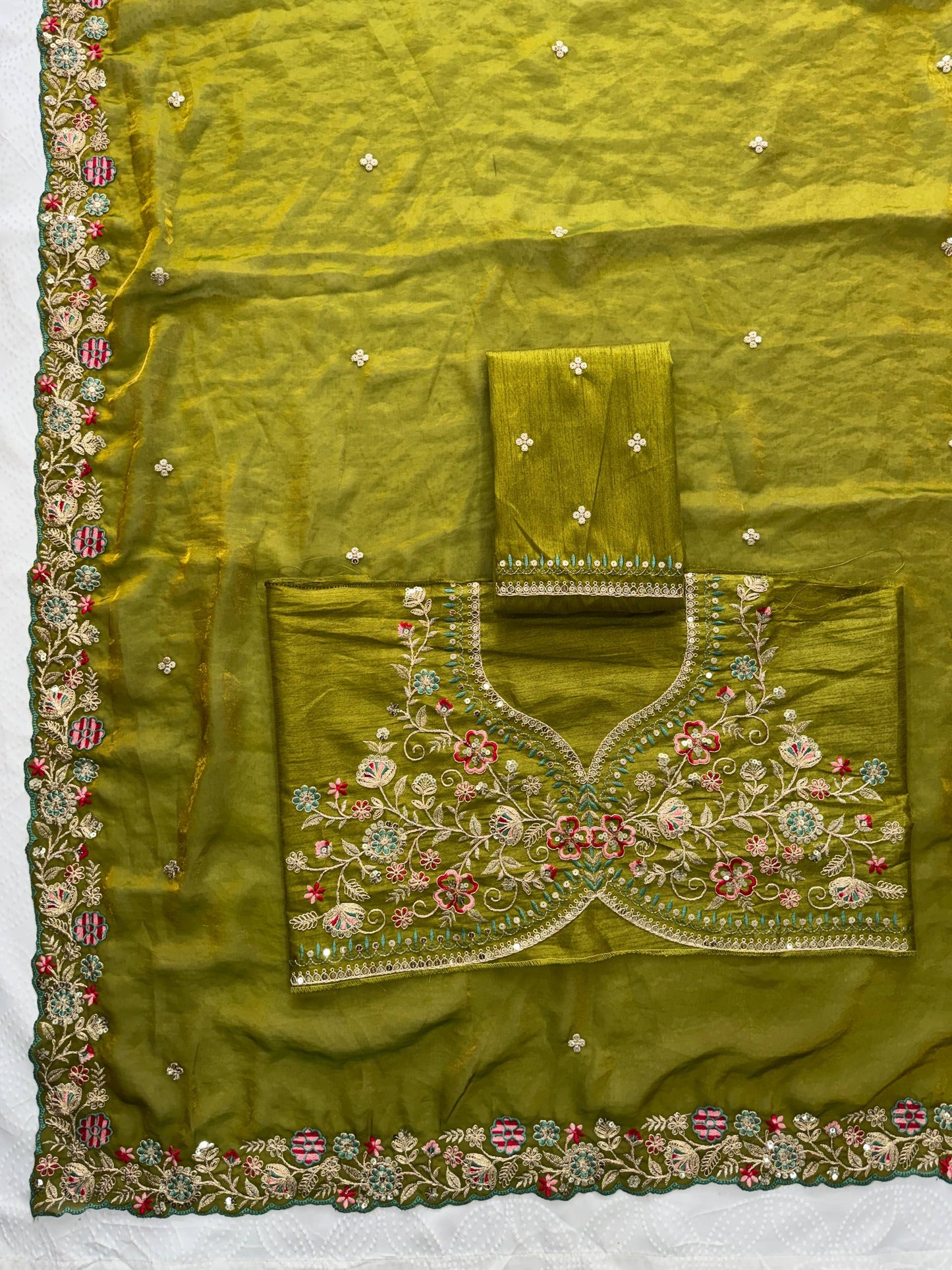 Party Wear Soft  Fendy Satin silk Saree