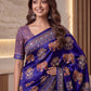 Intricately Ajrak Digital print saree