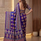 Intricately Ajrak Digital print saree