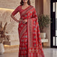 Intricately Ajrak Digital print saree