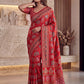 Intricately Ajrak Digital print saree