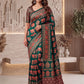 Intricately Ajrak Digital print saree