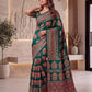Intricately Ajrak Digital print saree