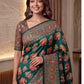 Intricately Ajrak Digital print saree