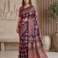 Intricately Ajrak Digital print saree
