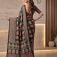 Intricately Ajrak Digital print saree
