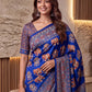 Intricately Ajrak Digital print saree