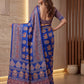 Intricately Ajrak Digital print saree