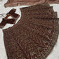 Thai silk lehenga with thread sequins & dori work Choli
