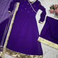 Premium Anarkali Purple Suit Set [3 PIS]