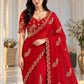 Designer Party Wear Fendy Satin Silk Saree