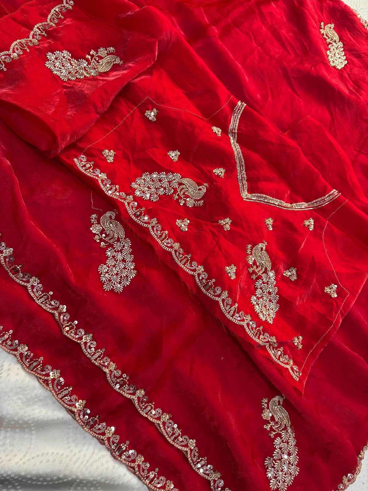 Designer Party Wear Fendy Satin Silk Saree
