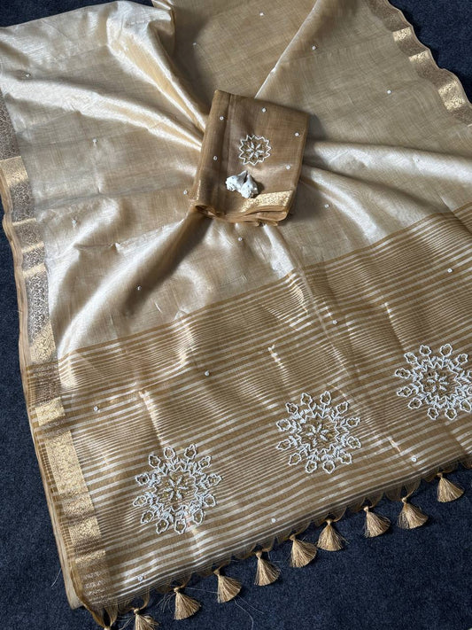 PURE ZARI WEAVING ROYAL LOOK CLASSY SAREE