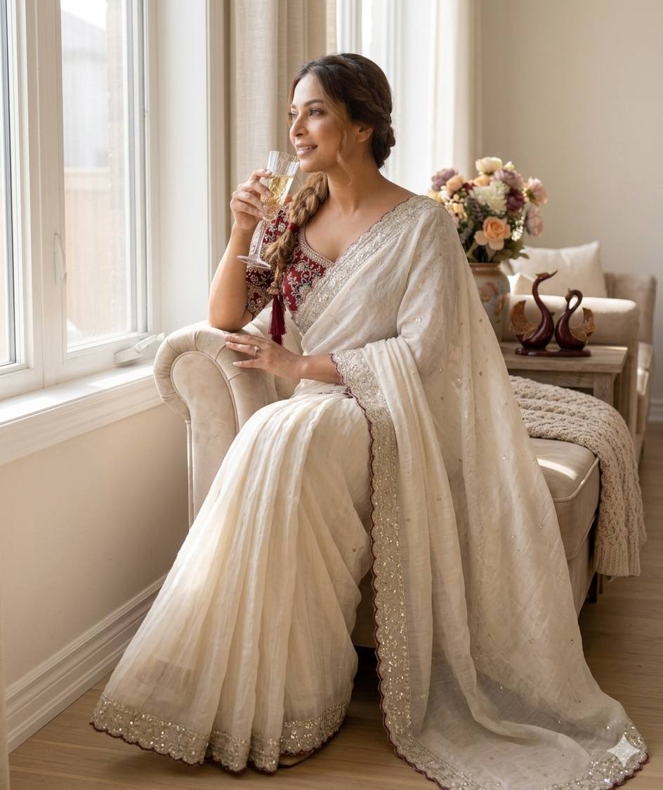 Soft Rangoli silk Beautiful Sequence embroidery work saree