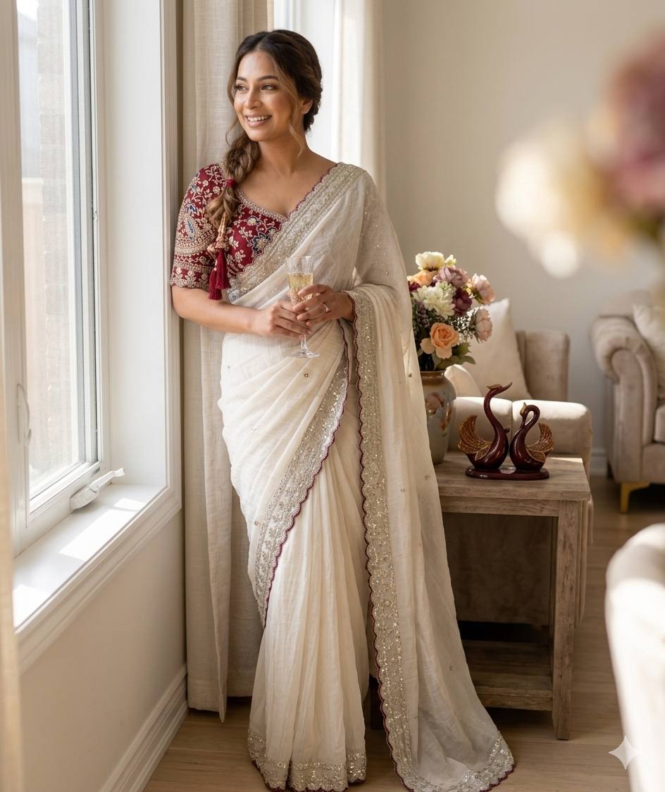 Soft Rangoli silk Beautiful Sequence embroidery work saree