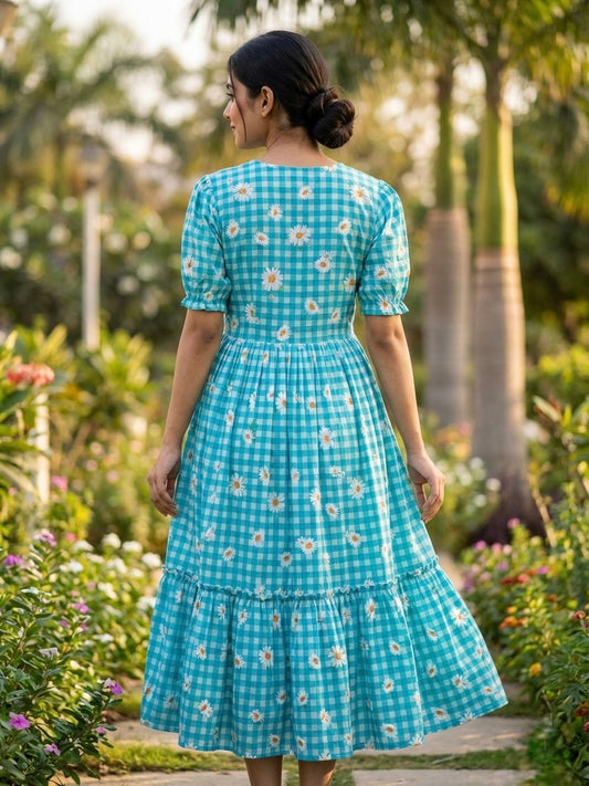 Kleid aus Georgette-Imitat mit üppiger Paillettenstickerei