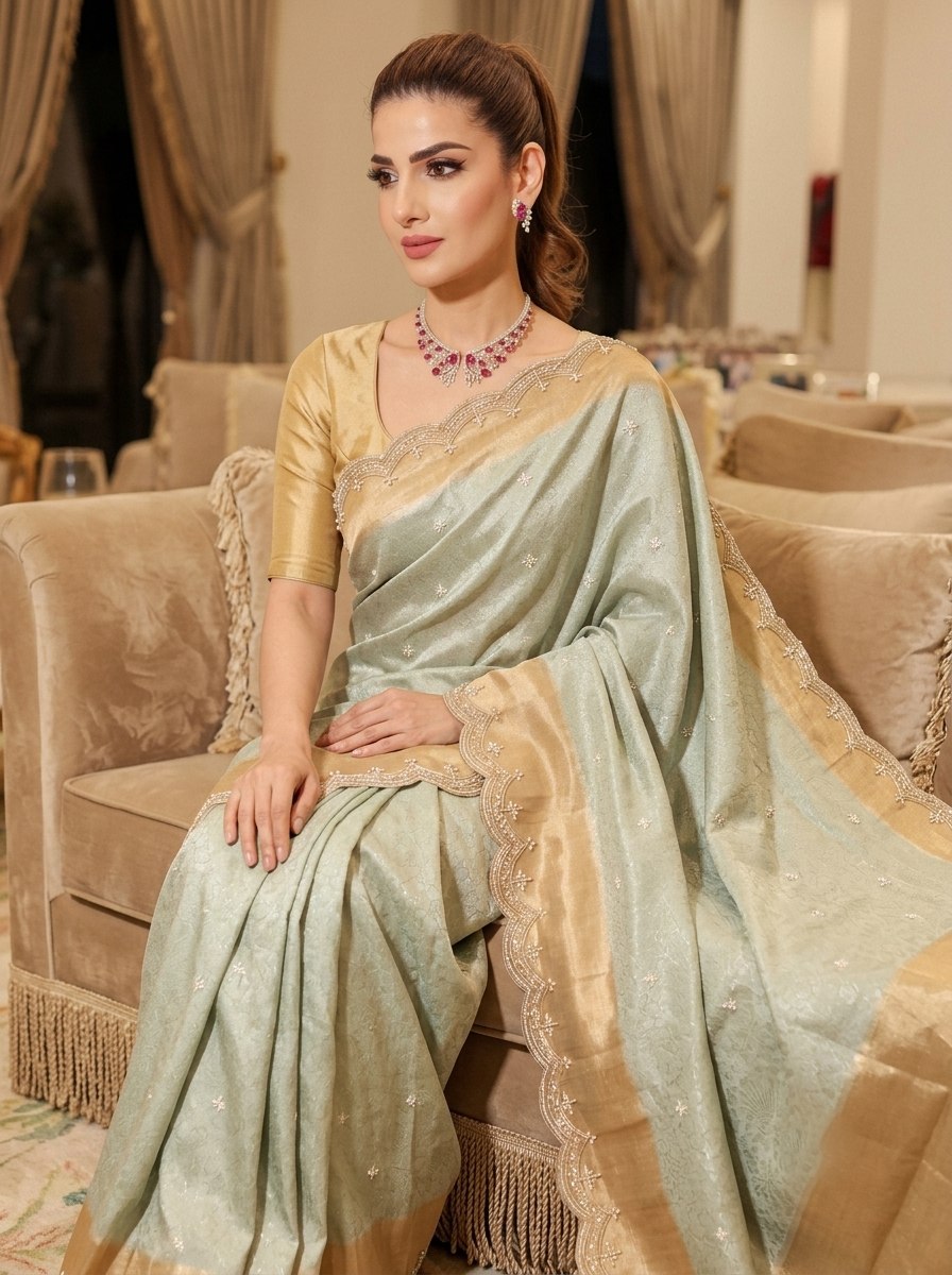 Je recherche quelqu'un pour ce magnifique sari de la même couleur