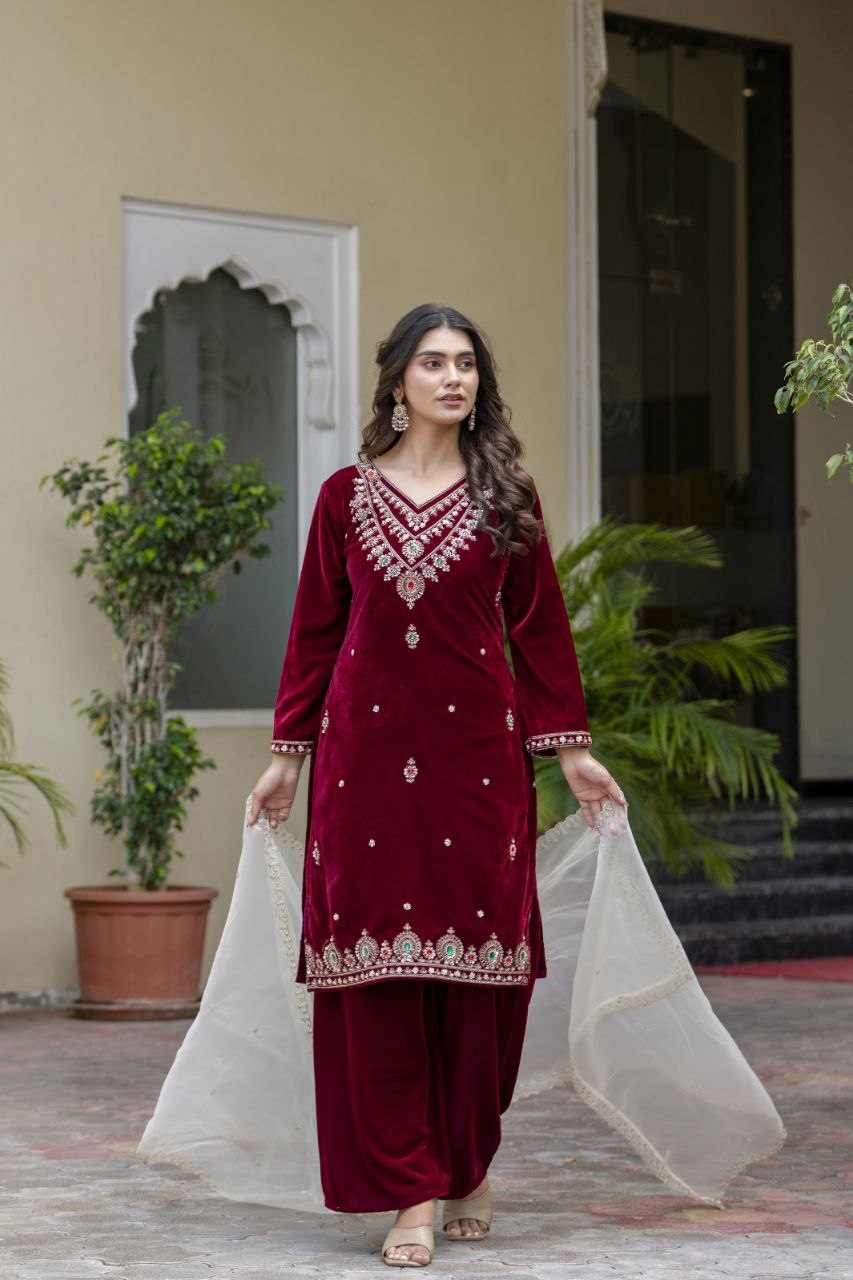 Presenting New Ready Made Kurti Pant Dupatta Collection