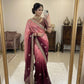 Premium two tone Space Silk Saree