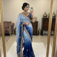Premium two tone Space Silk Saree