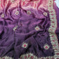 Premium two tone Space Silk Saree