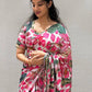 New Tebi silk with designer handwork saree