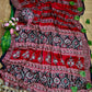 Very Soft and Elegant Rich look Original Japan Sartin Ajarak Print Saree