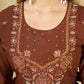 Marina Silk Multi Embroidery Thread With Hand Work Suit