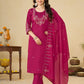 Marina Silk Multi Embroidery Thread With Hand Work Suit