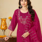 Marina Silk Multi Embroidery Thread With Hand Work Suit