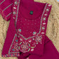 Marina Silk Multi Embroidery Thread With Hand Work Suit