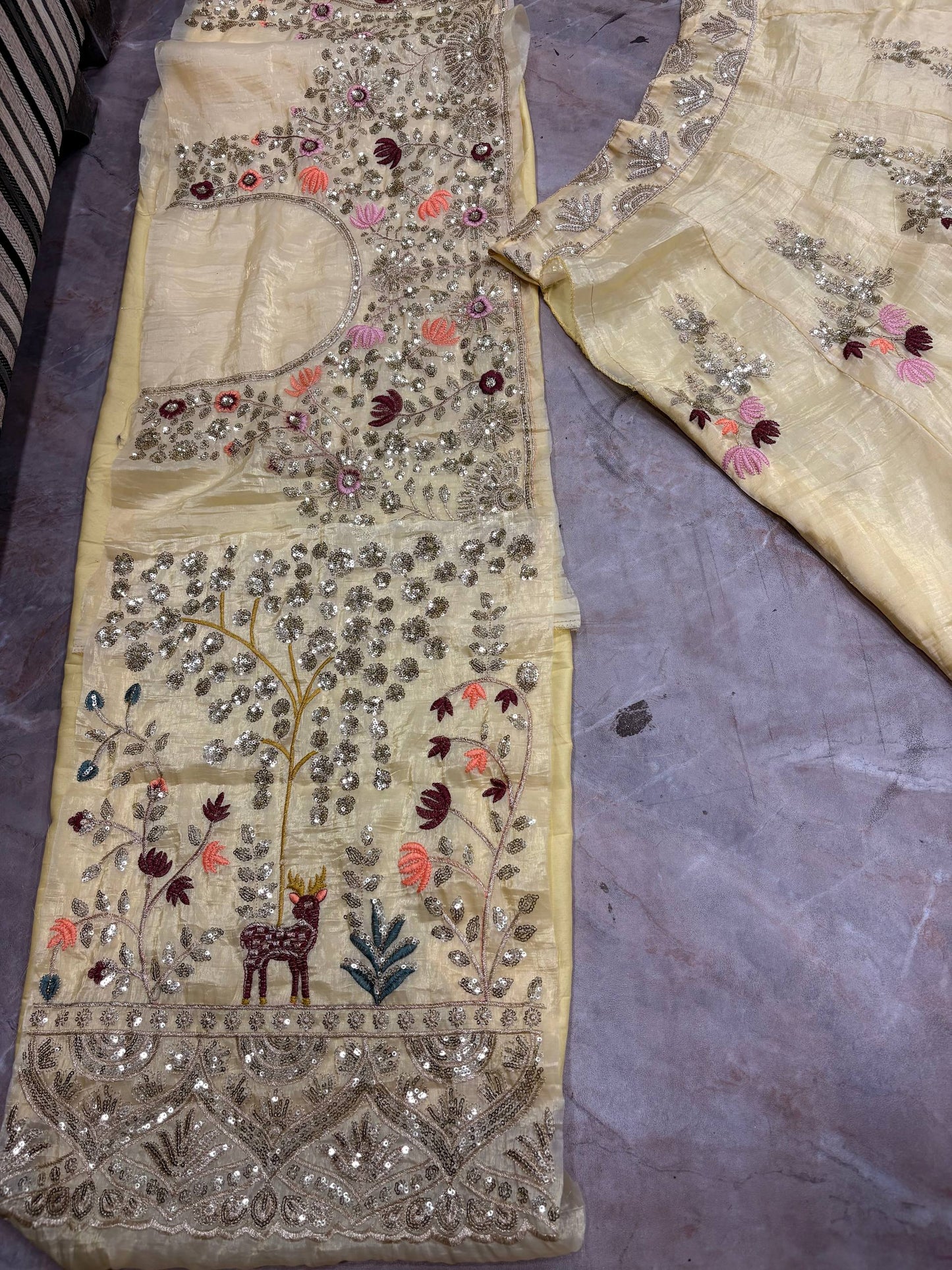 Launching 4 Meter Flared Premium Fendy Silk Lehenga