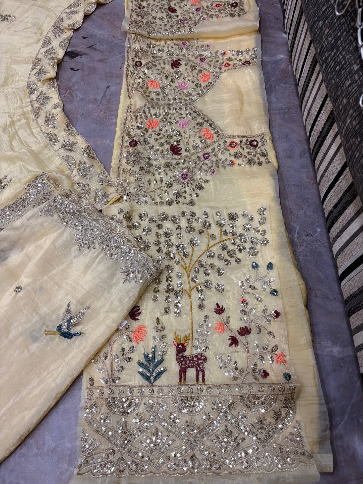 Launching 4 Meter Flared Premium Fendy Silk Lehenga