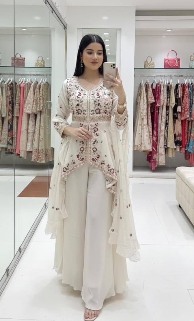 RANGOLI SILK SEQUENCE EMBROIDERY SUIT