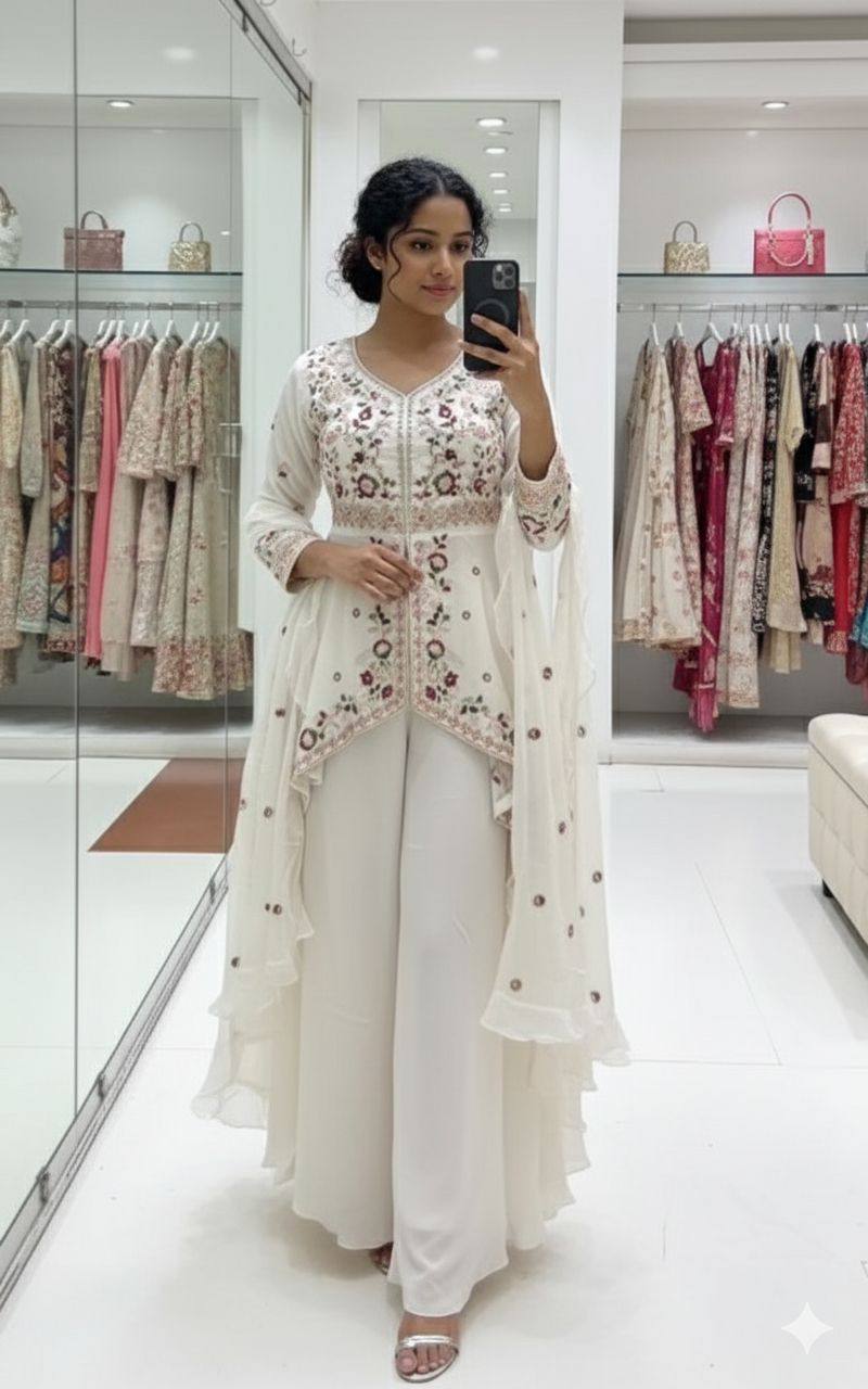 RANGOLI SILK SEQUENCE EMBROIDERY SUIT