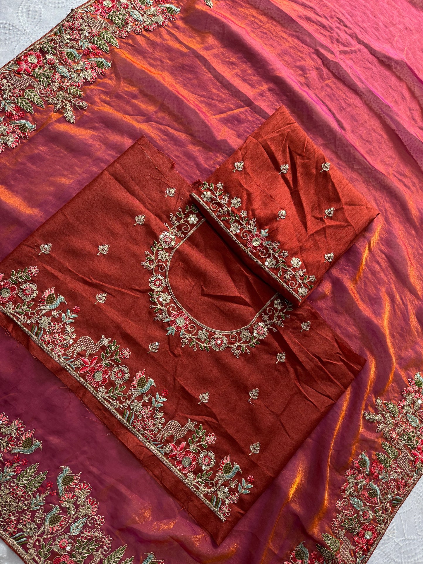 Party & Wedding Wear Soft Fendy Satin silk Saree