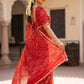 Pure Fox Geogate With Beautiful Bandhani Print Saree