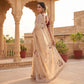 Pure Fandy Sattin Silk With Beautiful Original Rose Gold Beads Saree