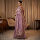 Pure Fandy Sattin Silk With Beautiful Original Rose Gold Beads Saree