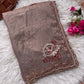 Pure Fandy Sattin Silk With Beautiful Original Rose Gold Beads Saree