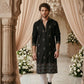 Traditional Wedding Collection Cotton Embroidery Work Men's Kurta