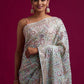 Heavy Vichitra Silk Embroidery Multy Colour Threads Saree