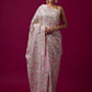 Heavy Vichitra Silk Embroidery Multy Colour Threads Saree