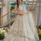 Butterfly Net Sequins and Codding Embroidery Work Lehenga