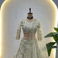 Butterfly Net Sequins and Codding Embroidery Work Lehenga