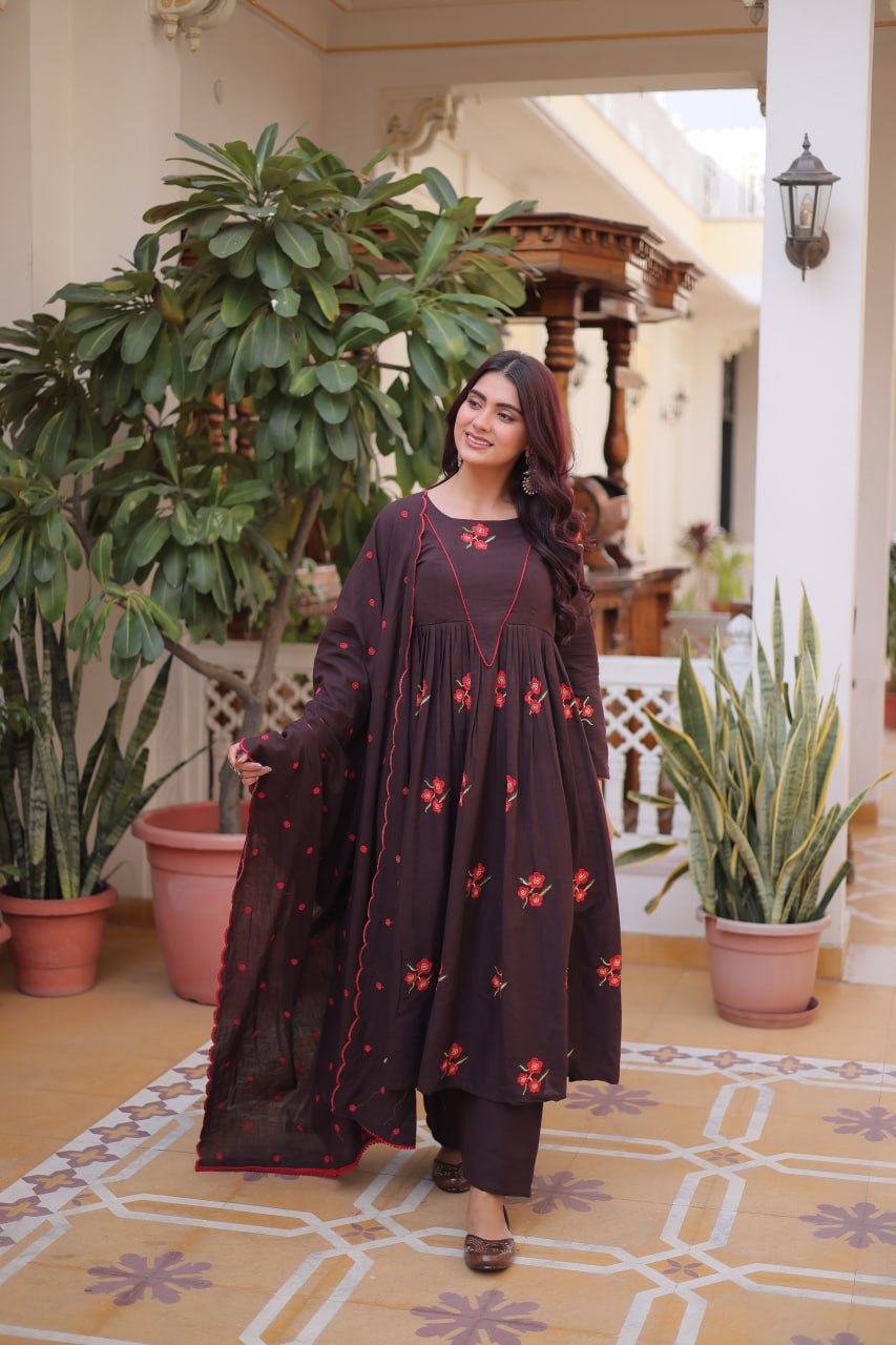 PREMIUM READYMADE KURTI WITH PANT & DUPATTA SET