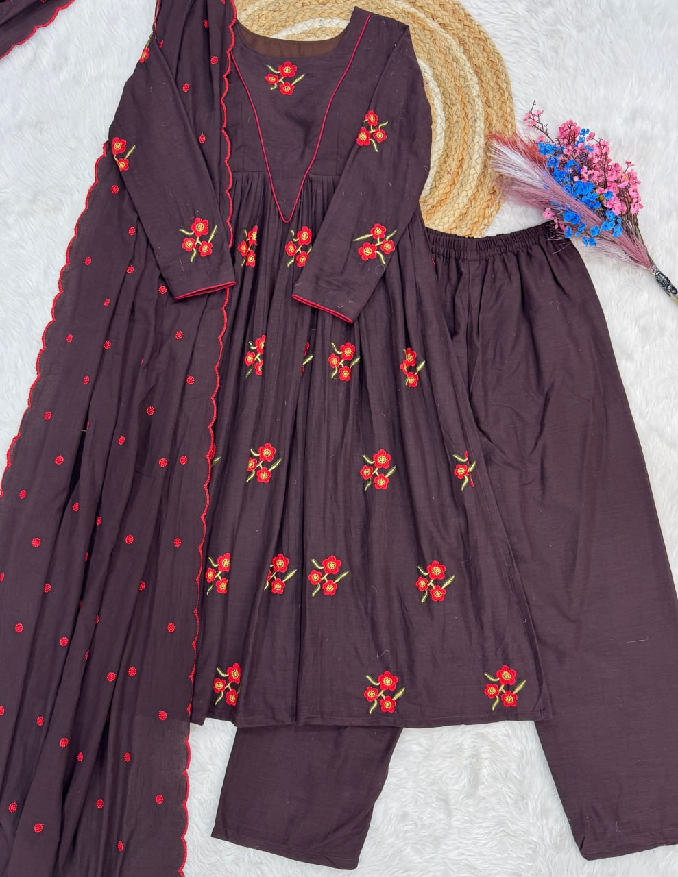 PREMIUM READYMADE KURTI WITH PANT & DUPATTA SET