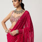 NEW BOLLYWOOD SUPERHIT DESIGN LAUNCHING SEQUINS CRUSH PLEATED SAREE