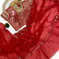 NEW BOLLYWOOD SUPERHIT DESIGN LAUNCHING SEQUINS CRUSH PLEATED SAREE