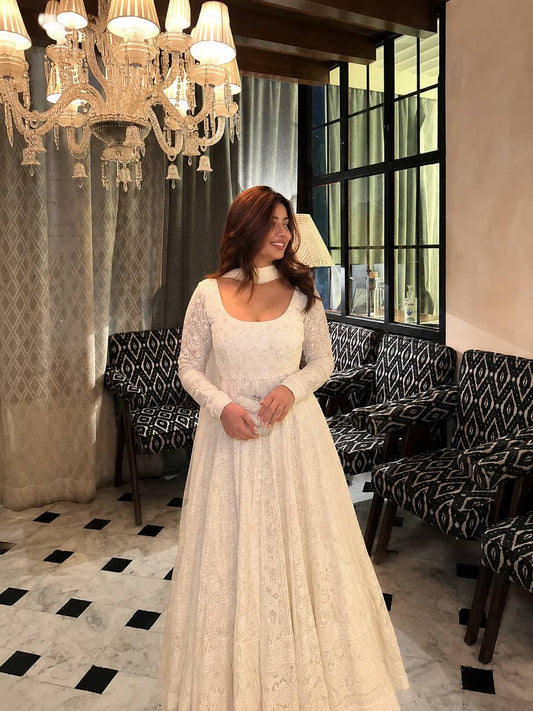 PREMIUM READYMADE LUXURY ANARKALI SUIT 3 PIS